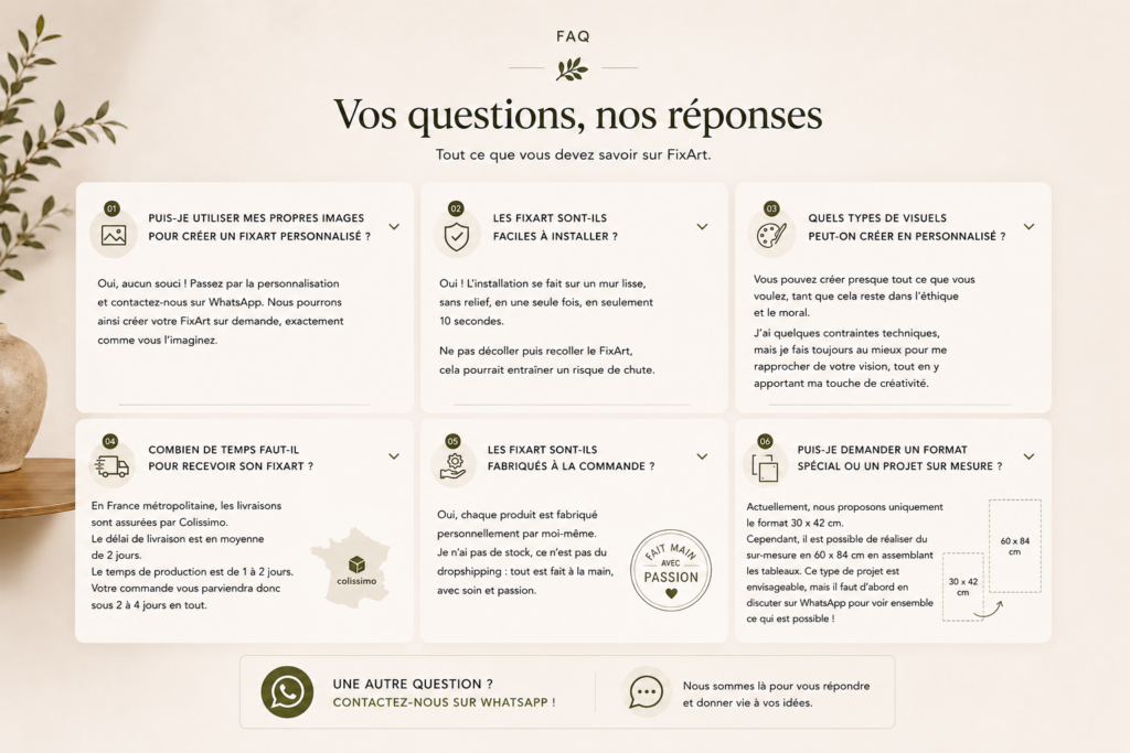 Au cœur des créations FixArt